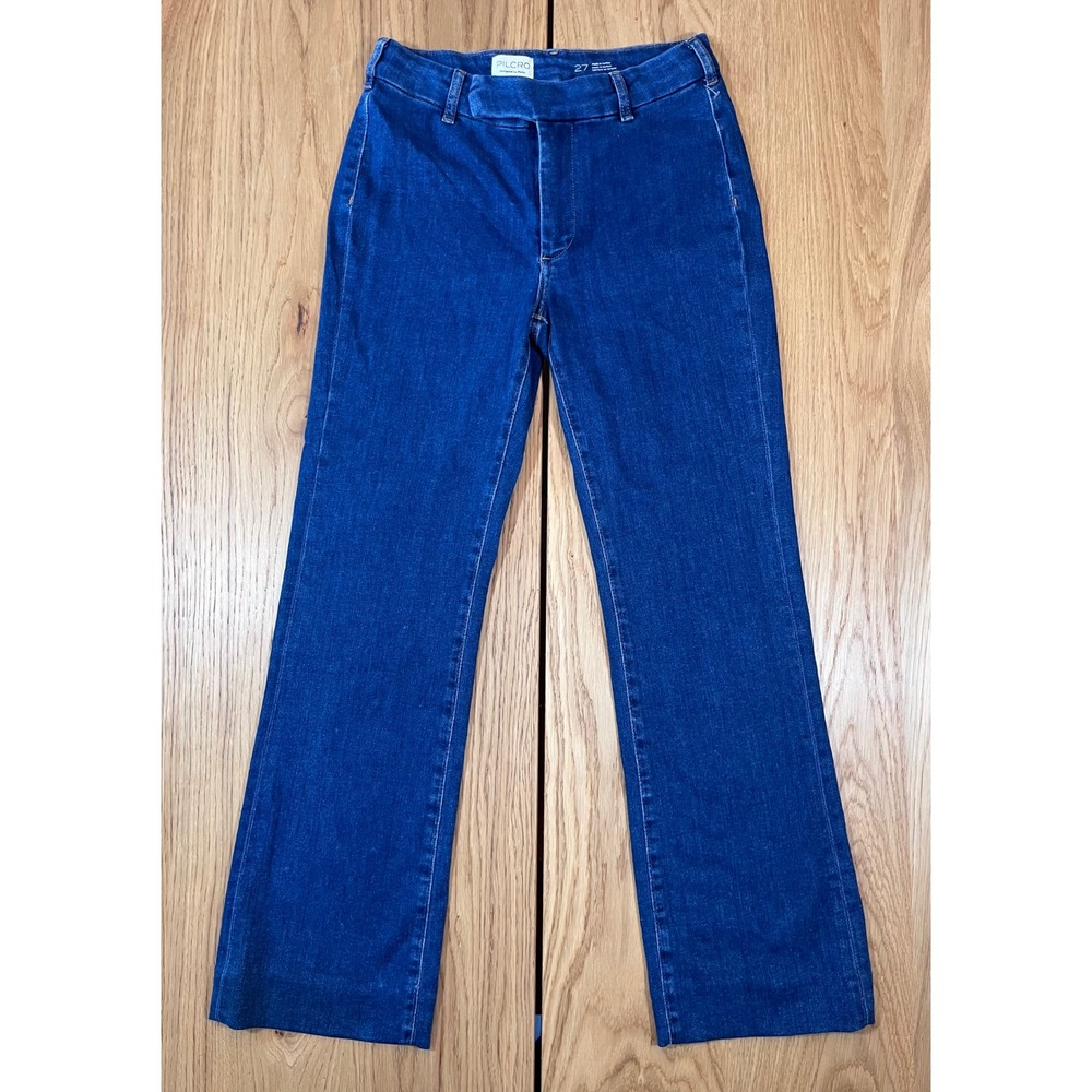 Pilcro Retro high-rise flare trouser jeans Women Size 27 Blue Boho Flare